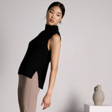 sleeveless turtleneck sweater