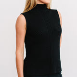 sleeveless turtleneck sweater