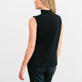 sleeveless turtleneck sweater